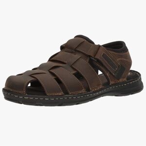 Rockport Brown Comfort Sandals with Fisherman Design